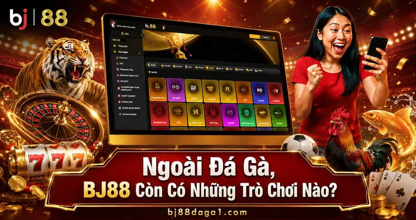 Ngoài Đá Gà, BJ88 Có Gì? Casino, Slot, Bắn Cá & Thể Thao