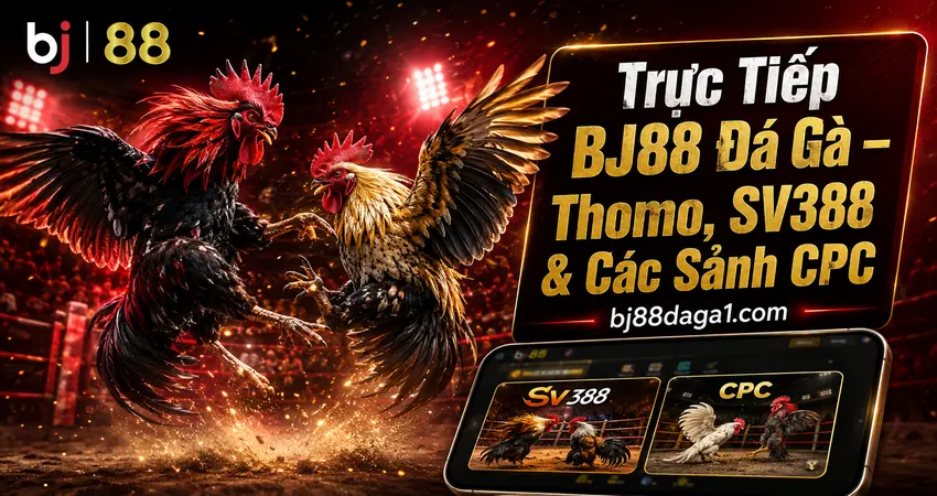 BJ88 Đá Gà Trực Tiếp – Thomo, SV388 & Sảnh CPC